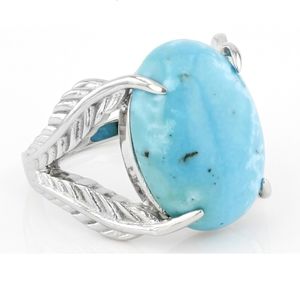 PRICE DROP Turquoise & Sterling Silver Ring. 925, Size 7